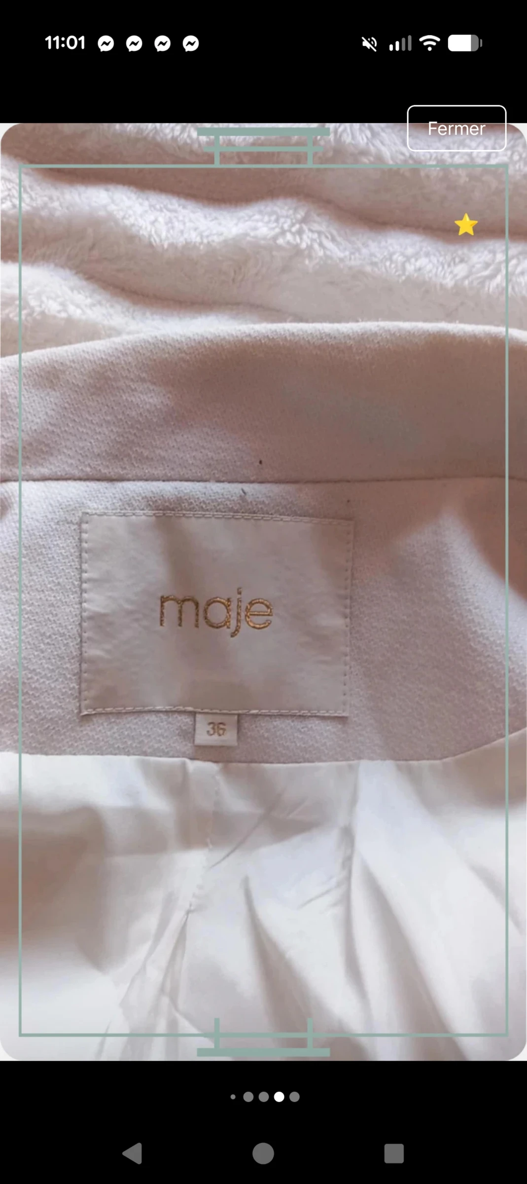 Magnificent white short blazer / jacket Maje - Size 36 – photo 6